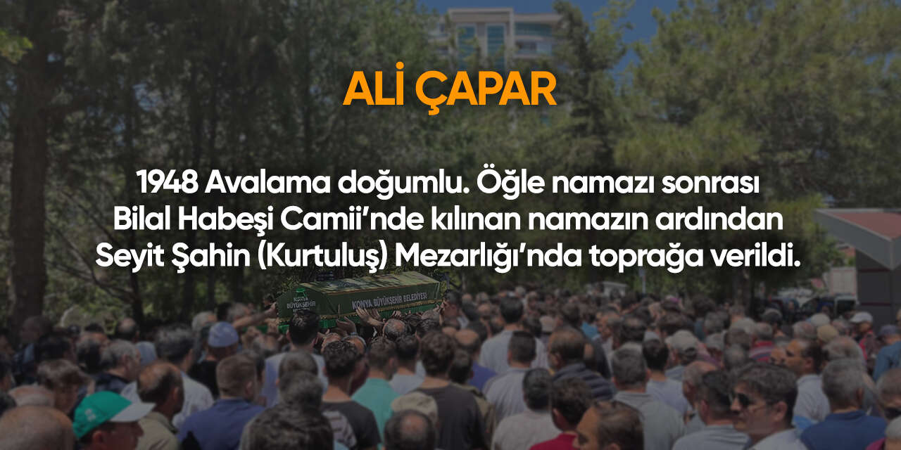 Konya'da bugün vefat edenler | 11 Haziran 2026 14